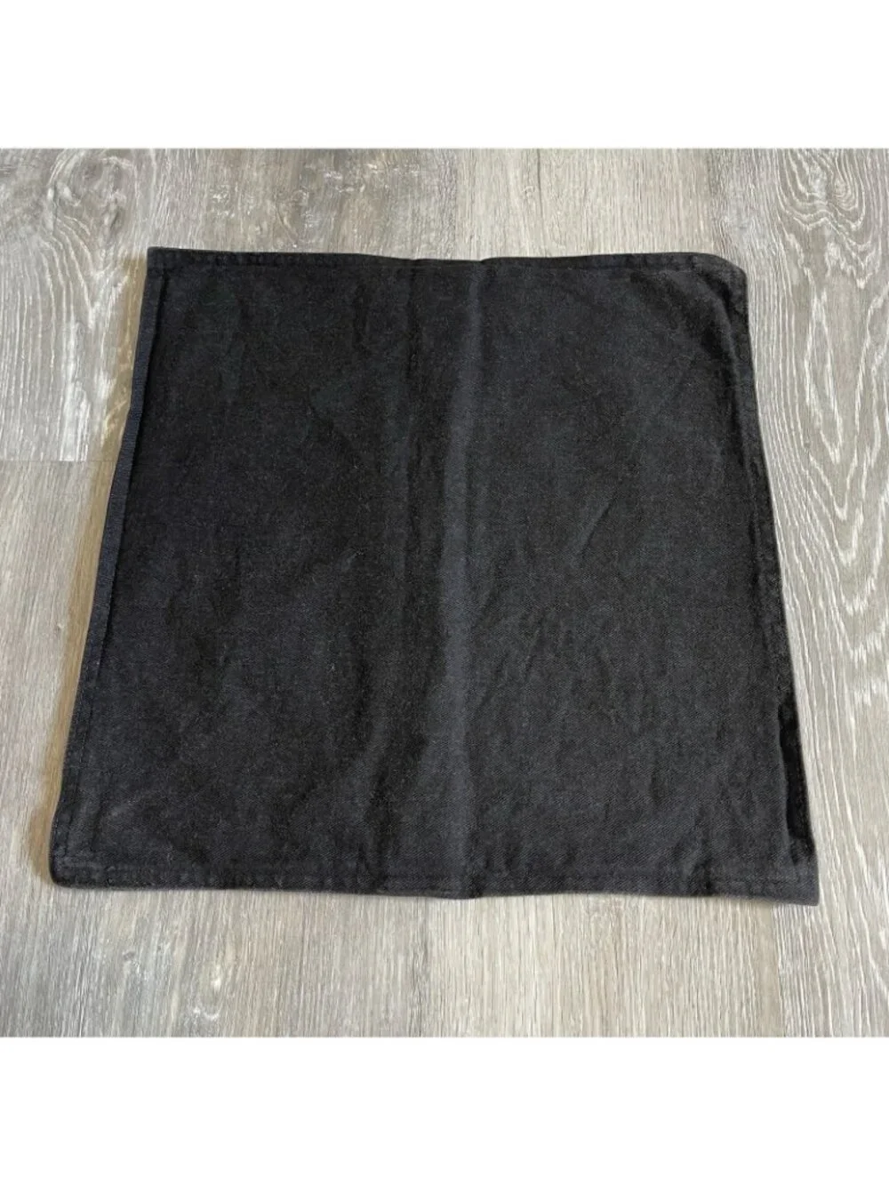 Vintage Ralph Lauren Black Flag Tag Silver Buttons Throw Pillow Cover 16x16